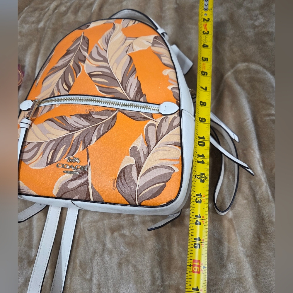 Coach Jordyn Backpack With Banana Leaves Print, - Picture 3 of 11